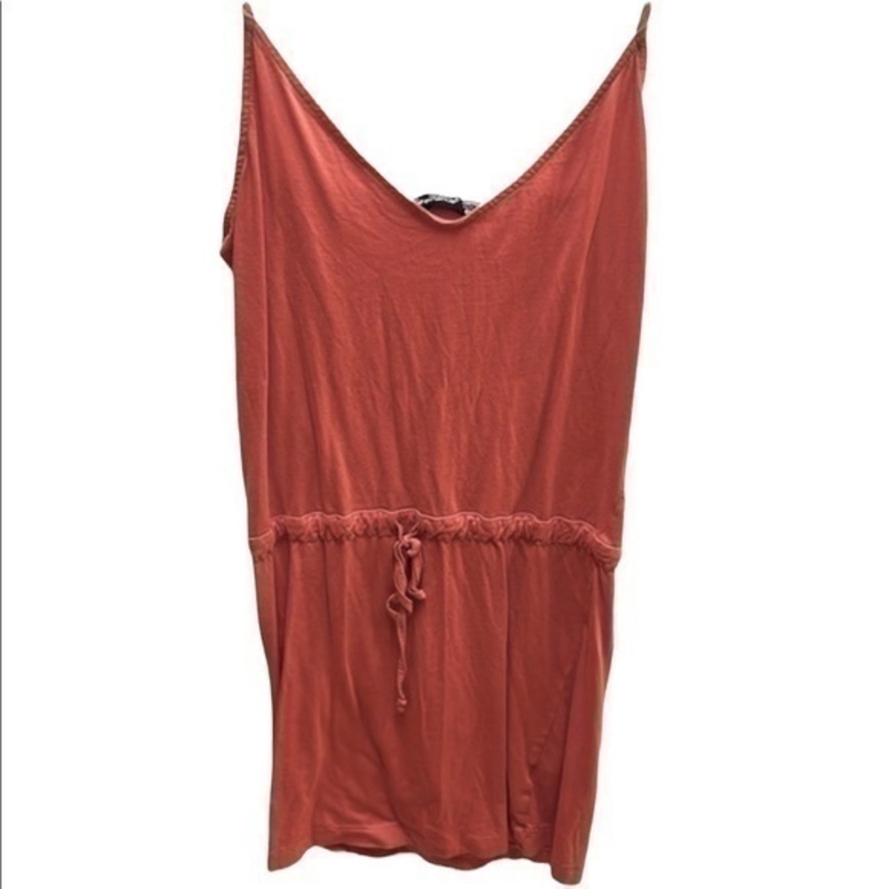 Alternative Red Spaghetti Strap Drawstring Dress - image 2